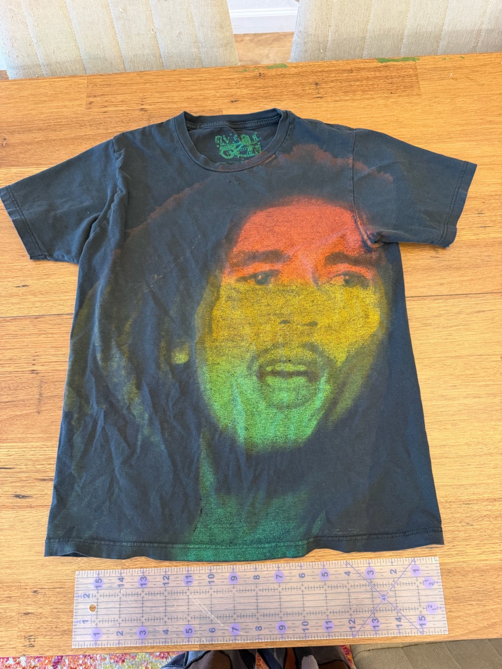 Bob Marley Ave LA T-Shirt Size Small All-Over Print Reggae Music Concert Tour
